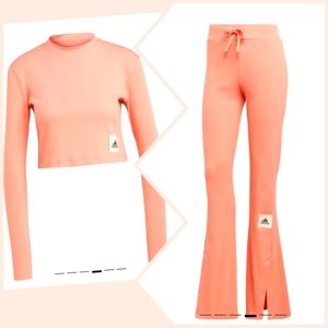 Adidas lounge ribbed set